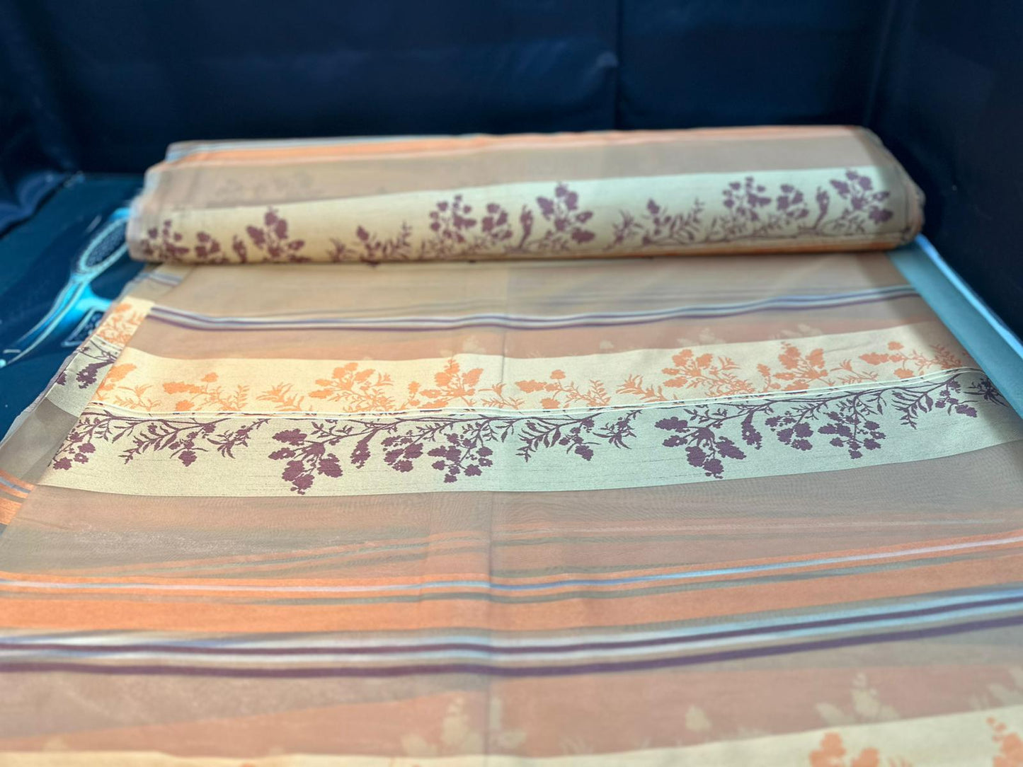 Transparenter Voile-Vorhang in Weiß – 1,45 m x 2,50 m – Elegante vertikale Webstruktur