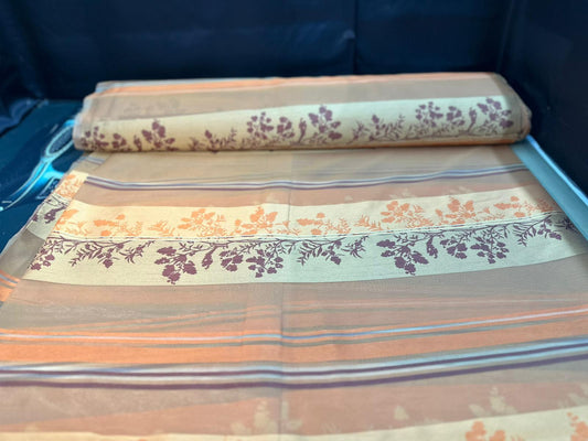 Transparenter Voile-Vorhang in Weiß – 1,45 m x 2,50 m – Elegante vertikale Webstruktur